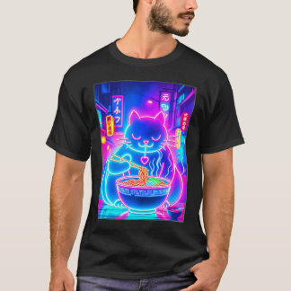 Ramen Kat Japans Anime Noedels Esthetisch Kawaii T-shirt