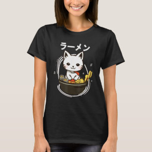 Ramen Kat Neko Japanse Noedels Katten Grappig T-shirt