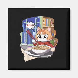 Ramen Kawaii Cat Anime Magneet