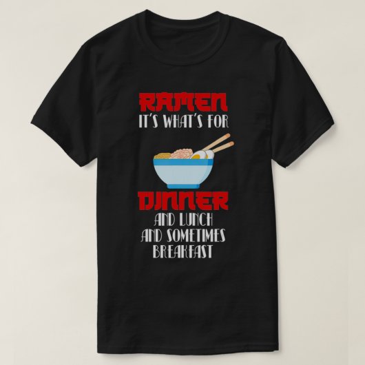 Ramen Kiddies Ramen Joy Ramen Spicy Ramen Dry Nood T-shirt (Design voorkant)