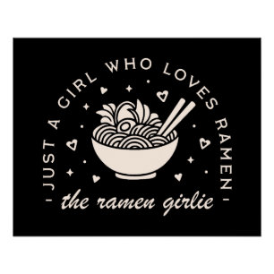 Ramen liefhebbers meisje Japans eten grappige quot Perfect Poster