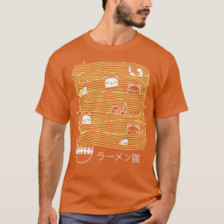 Ramen Lines Minimalistisch Kattenplein van Tobe Fo T-shirt