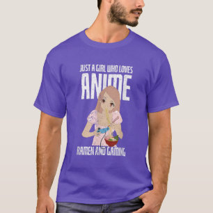 Ramen Lover Gamer Girls Vrouwen Kawaii Gaming Mang T-shirt