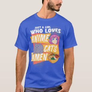 Ramen lover is gewoon een meisje dat van animekat t-shirt