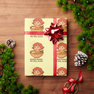 Ramen Maakt Me Voelen Levend Grappige Noedelliefhe Cadeaupapier