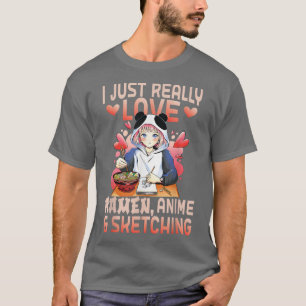 Ramen Merch Anime houdt van Japanse animatie Ske T-shirt