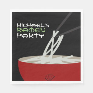 Ramen Noedels Aziatische Kom Party Servet