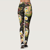 Ramen Noodle Bowl imprimé yoga leggings (Dos)