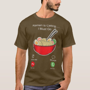 Ramen Noodle Bowl Love Japans Kawaii Phone Displ T-shirt