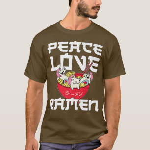 Ramen Noodle Bowl Love Japans Kawaii Unicorn Pea T-shirt