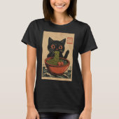 Ramen Noodle Manger : T-shirt femme chat (Devant)
