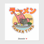 Ramen Noodle Monster Ramen Time! vinyl Sticker (Vel)