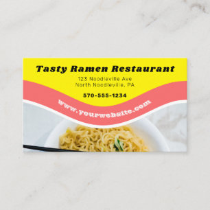 Ramen Noodle Restuarant Foodtruck Asian Food Visitekaartje