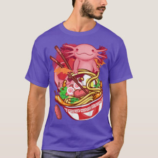 Ramen Noodles Axolotl Anime Otaku Japanse Food Gi T-shirt