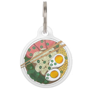 Ramen Noodles Bowl Japans restaurant Foodie Huisdierpenning