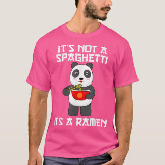 Ramen noodles Bowl met chopsticks en panda voor ro T-shirt