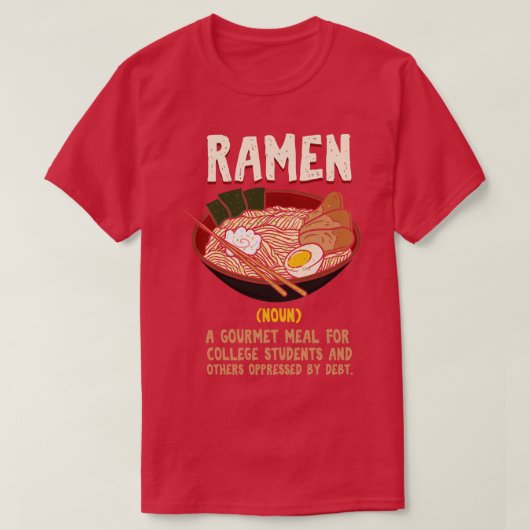 Ramen Noodles Definitie T-shirt (Design voorkant)