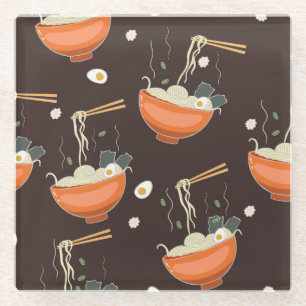 Ramen Noodles:  graphics Glazen Onderzetter