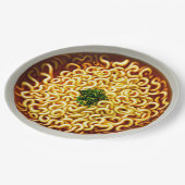 Ramen Noodles Papieren Bordje (Gekanteld)