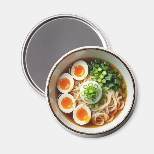 Ramen Noodles Soep Realistisch Voedsel Magneet (Voorkant / Achterkant)