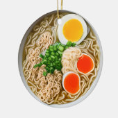 Ramen nouilles Pun Noël Ornement en céramique de N (Gauche)