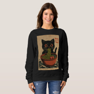 Ramen Nourriture des nouilles : Chat sweatshirt fe