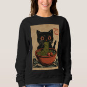 Ramen Nourriture des nouilles : Chat sweatshirt fe (Devant)