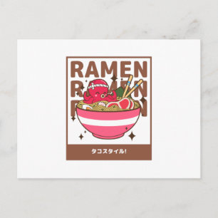 Ramen octopus-stijl - Ramen met octopus Briefkaart