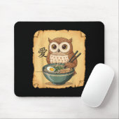 Ramen Owl Noodle Kawaii Lover Japanese Funny Graph Muismat (Met muis)