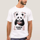 Ramen Panda Noodle Lover T-shirt (Voorkant)