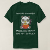 Ramen Panda Shirt Sarcastic Panda Lover Ramen Love (Design voorkant)