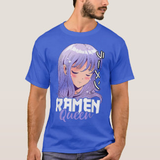 Ramen Queen met Anime Girl T-shirt