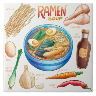 Ramen Recipe Tegeltje