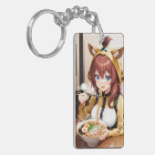 Ramen Rendez-vous: Genade de anime Girraffe Meisje Sleutelhanger (Voorkant Links)