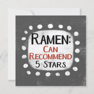 Ramen Review 5 sterren Wenskaart Kaart