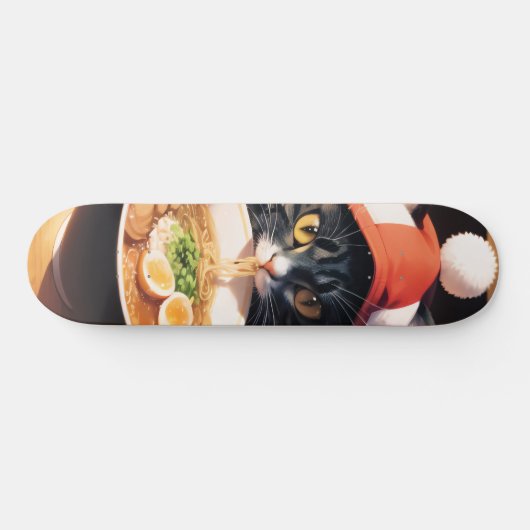 Ramen Rollin' Rascal: Kat op een skateboard (Horizontaal)