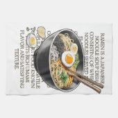 Ramen schets van CallisC Arts Theedoek (Horizontaal)