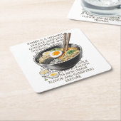 Ramen schets van CallisC Arts Vierkante Kartonnen Onderzetter (Schuin)