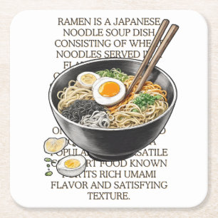 Ramen  schets van CallisC Arts Vierkante Kartonnen Onderzetter