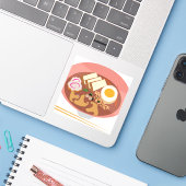 Ramen Sticker (Laptop met iPhone)