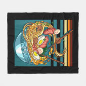 Ramen Style  Anime Japans eten geeft meisjes Fleece Deken (Voorkant (Horizontaal))