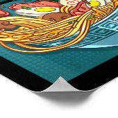 Ramen Style Anime Japans eten geeft meisjes Poster (Hoek)