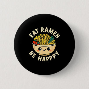 Ramen T-shirts Kawaii Stijl Grappige Japanse Anime Ronde Button 5,7 Cm