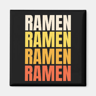 Ramen tekst ontwerp magneet