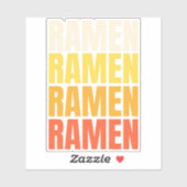 Ramen tekst ontwerp sticker (Vel)