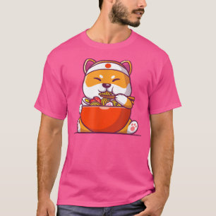 Ramen Tshirt Chien Tshirt Kawaii Anime Tee Japonai
