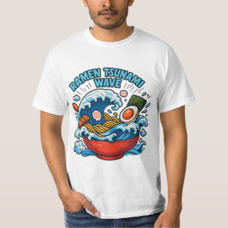 Ramen Tsunami-golf – Slurp de storm T-shirt