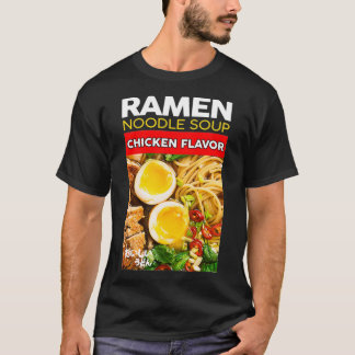 Ramen Udon Noodle Soup Chicken Flavor Novelty Grap T-shirt