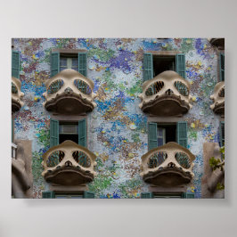 Ramen van Casa Battlo in Barcelona Poster