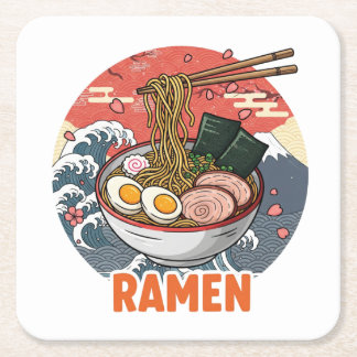 Ramen Vierkante Kartonnen Onderzetter